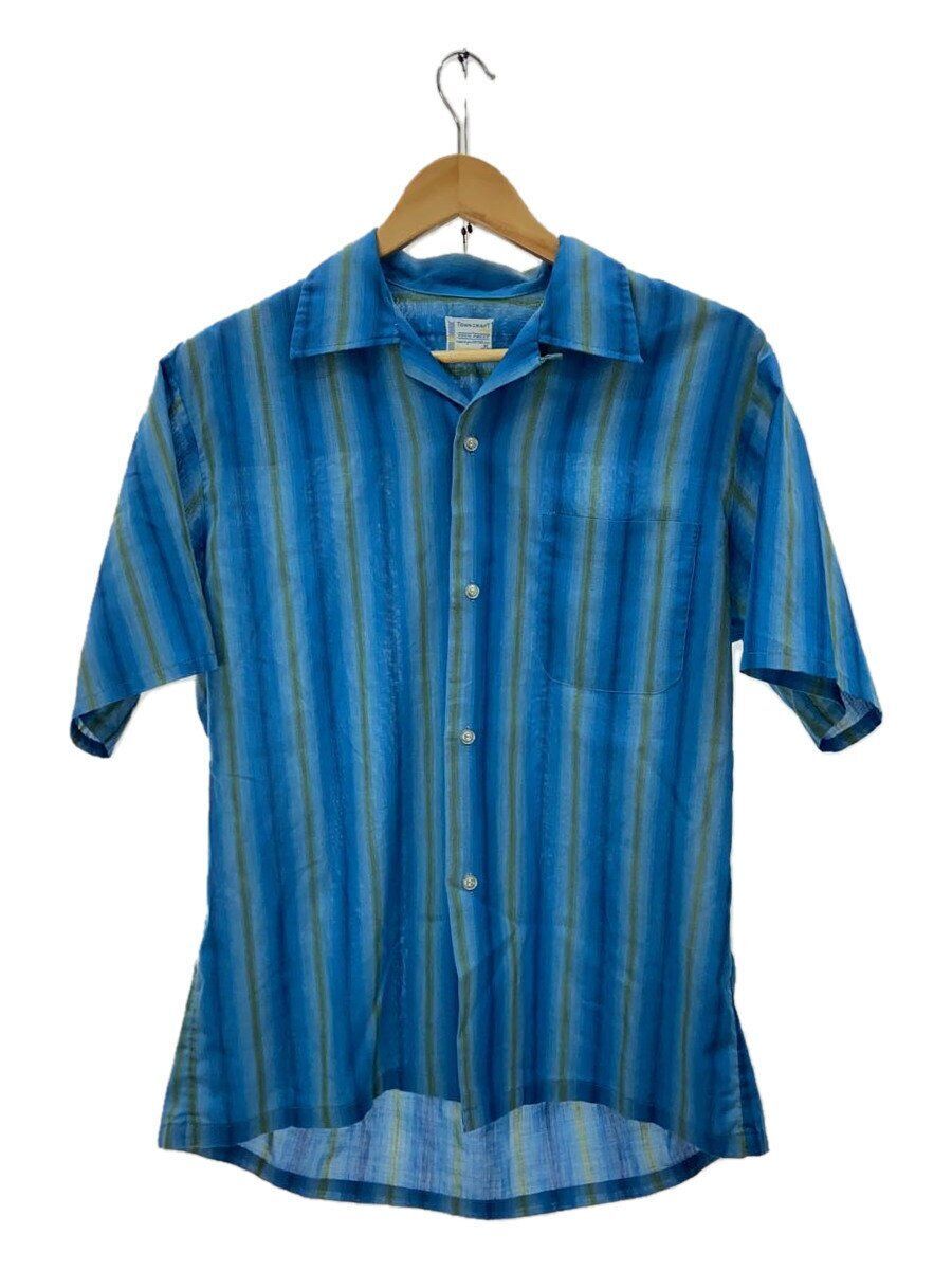 TOWN CRAFT Flannel Shirt 60S Loop Collar Open Vintage M Cotton 