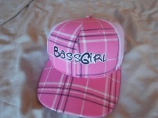 BassGirl Pink Adjutable Trucker Hat Size Small Adjuastable