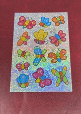 Vintage American Greetings Prismatic/ Sparkle Sticker Sheet￼￼￼￼
