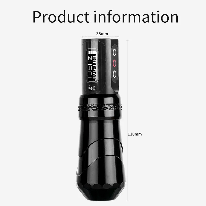 YILONG Professional Wireless Strong Motor Rotary Tattoo Machine Gun + 2 Battery image 2