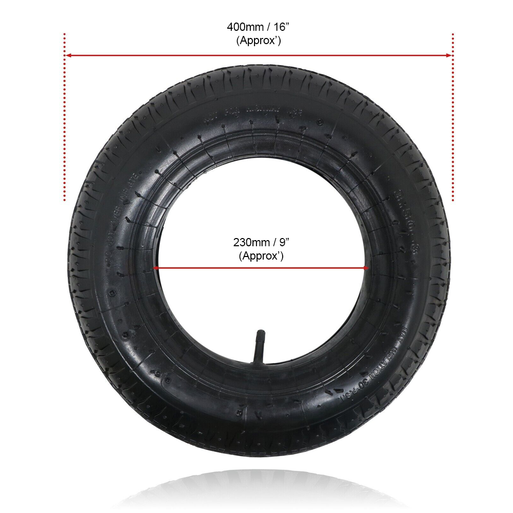 Tyre And Inner Tube 4.80 / 4.00 8 Fits 16" Wheelbarrow Wheel Wheels