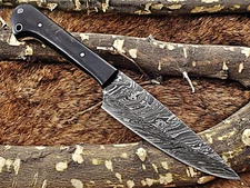 8.5" Damascus steel kitchen utility paring Knife, 4" Twist Pattern blade