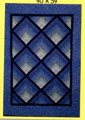Purple Mountains Majesty Wall Quilt Pattern Folksy Country 10 Shades of Color