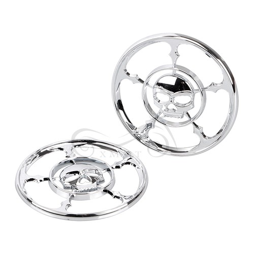 Motorcycle Chrome Speaker Trim Grill Cover For Harley Electra Street Glide FLHX - Bild 3 von 12
