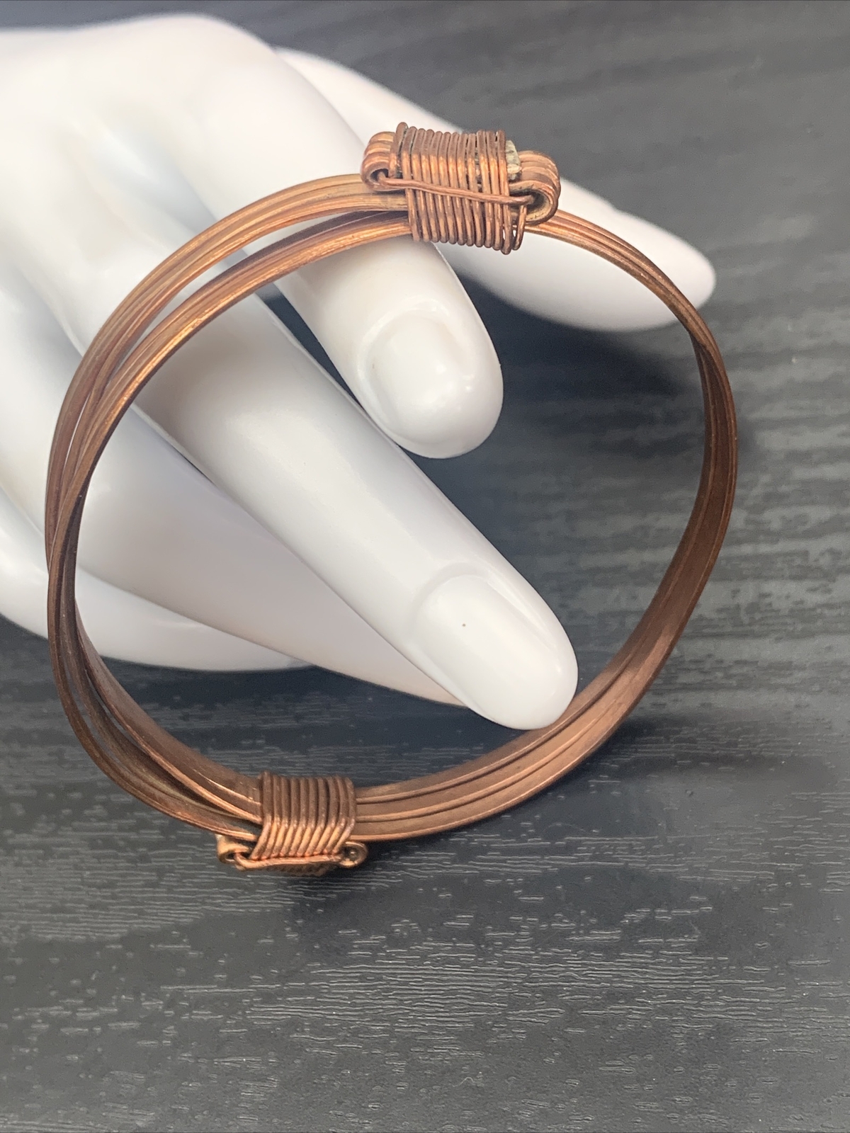 Vintage quality solid copper open back hand made … - image 3