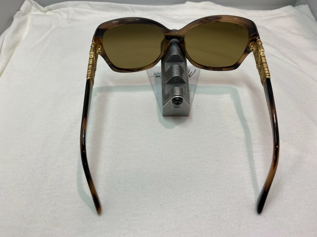 MAUI JIM SWAYING PALMS MJ 530-93 BROWN 24K GOLD BRONZE 