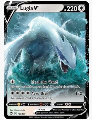 Lugia V 138/195 Silver Tempest Pokemon Card | eBay