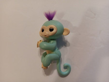 Fingerling Baby Monkey Teal with Purple Hair Wow-Wee Interactive Works