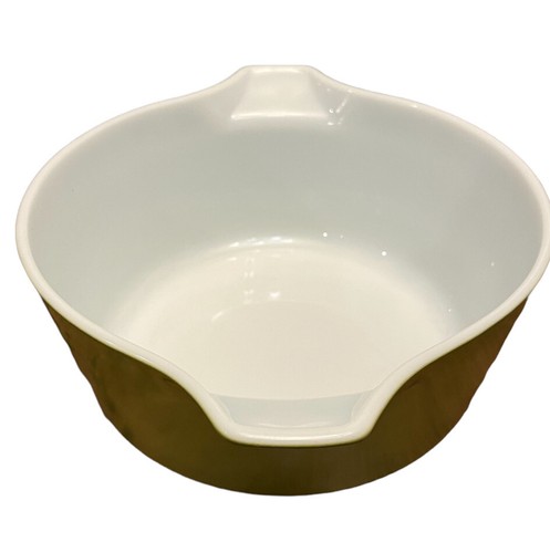 Vintage Pyrex Casserole Bowl Dish 475-B Olive Green 2 1/2 qt Quart USA 10.5x8.5” - Picture 2 of 10