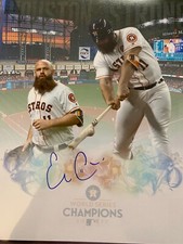 Evan Gattis Signed 16x20 Photo - Houston Astros World Series Edit 