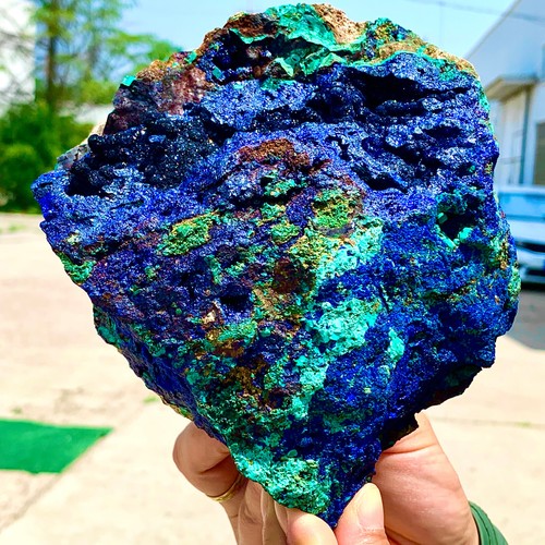 5.7LB BEST Natural Azurite/Malachite crystal minerals specimens - 第 1/19 張圖片