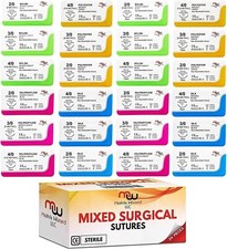 Hilo De Sutura Con Aguja 24 Mixtos 2/0, 3/0, 4/0 - Practica De Sutura; Taxid