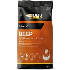 EVERBUILD JETCEM PREMIX RAPID SETTING SAND & CEMENT GREY PATCHING REPAIR 2KG