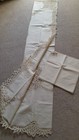 New & Unused Tablecloth & 8 Napkins, Colour Cream