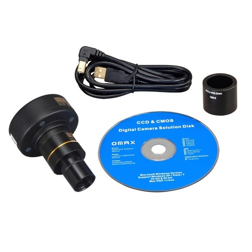 OMAX 20X-40X Dual LED Binocular Stereo Microscope+1.3MP Camera+Cleaning Pack - Picture 7 of 10