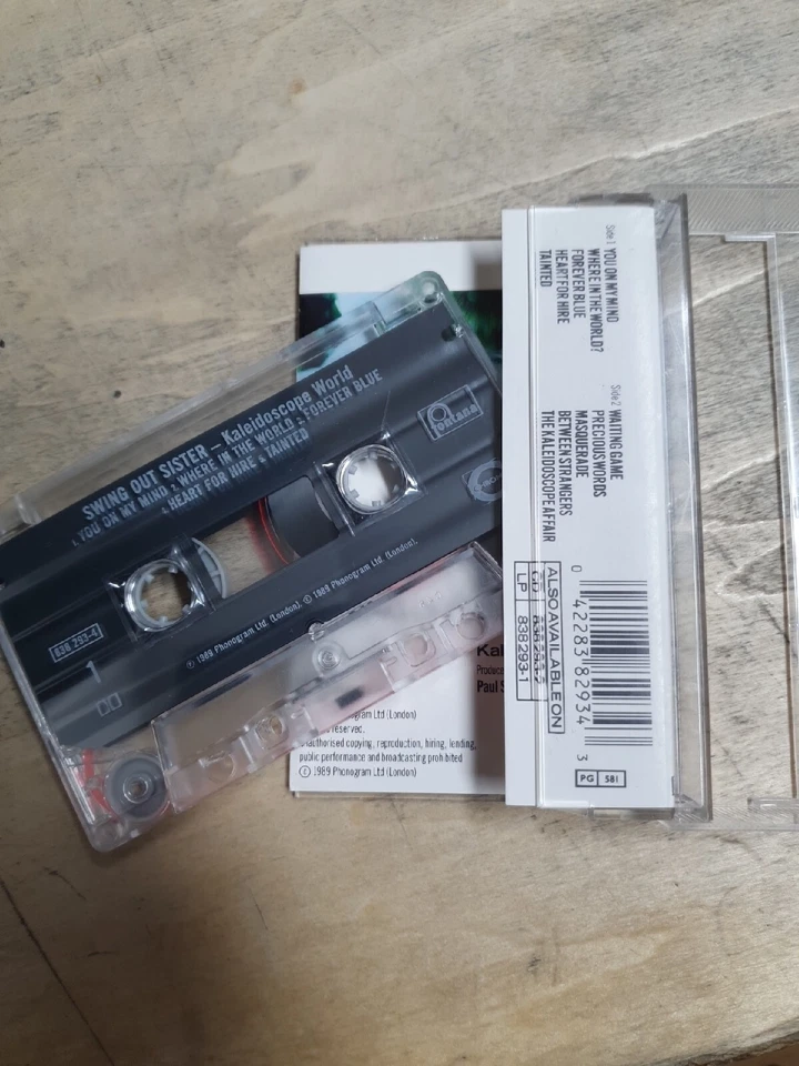 Vintage Swing Out Sister "Kaleidoscope World" Cassette Tape Album Foto 4 de 4