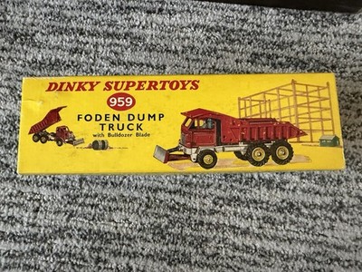 Dinky Supertoys 959 Foden Dump Truck with Bulldozer Blade red | eBay