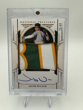 Panini 2024 National Treasures Jacob Wilson Gold /49 Auto Athletics