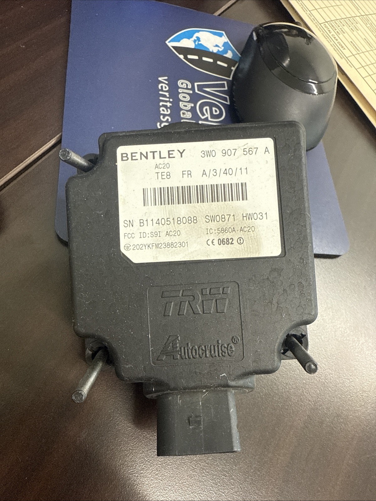 09-13 BENTLEY CONTINENTAL GT GTC DISTRONIC RADAR SENSOR 3W0907567A