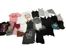 27 Pcs Girls Clothing Wholesale Lot Bundle Set Sizes XS, S, M, 7/8, 10/12