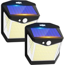 238 LED Solar Power Outdoor Wall Lights PIR Motion Sensor  Garden Security Lamp