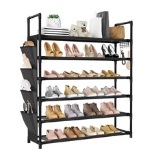 6 Tier Shoe Rack, Shoe Organizer Storage for 24-30 Pairs Shoe and Boot, Long ...