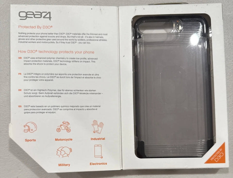 Gear4 Apple iPhone 8 Plus/7 Plus/6s Plus/6 Plus Wembley Case - Smoke Gray - Image 3 of 3