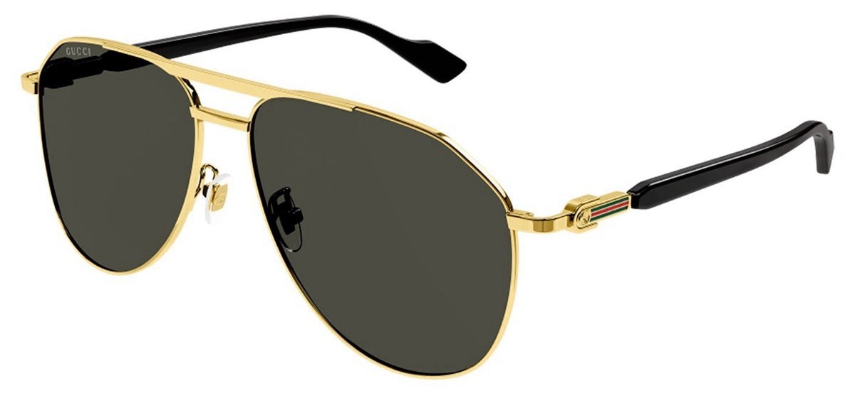 Gucci Sunglasses GG1220S 002 Gold Black  59-14-145 Aviator image 3
