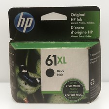 HP - 61 XL High Capacity Black Ink Cartridge - Brand New Sealed - 6/23