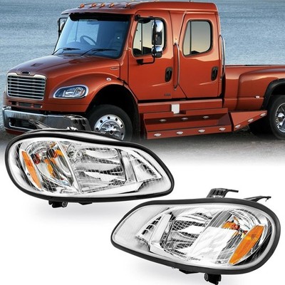 Headlight Assembly Left & Right Fit Freightliner M2 106 2003-2013 M2 112	2009-20