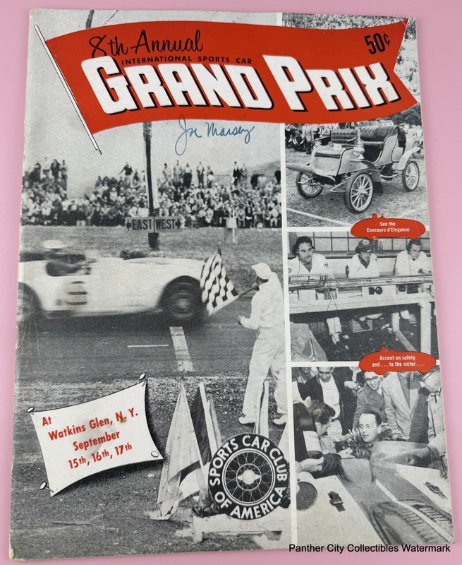 Original 1955 Program 8th Annual Watkins Glen Grand Prix Racing New York
