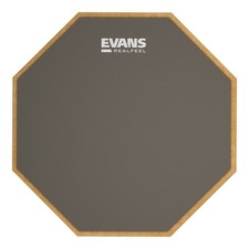 Evans RealFeel Drum Practice Pad, Single Sided, 12 Inch, Gum Rubber
