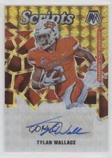 2021 Panini Mosaic Draft Picks Scripts Gold Prizm /10 Tylan Wallace Auto 0b2