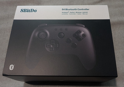 8BitDo 64 Bluetooth Controller, Black