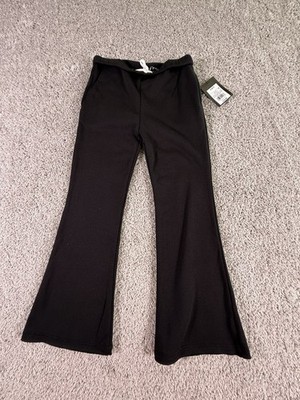 NWT Art Class Girls Joggers Flare Bottom Black Size 6/7 Small 