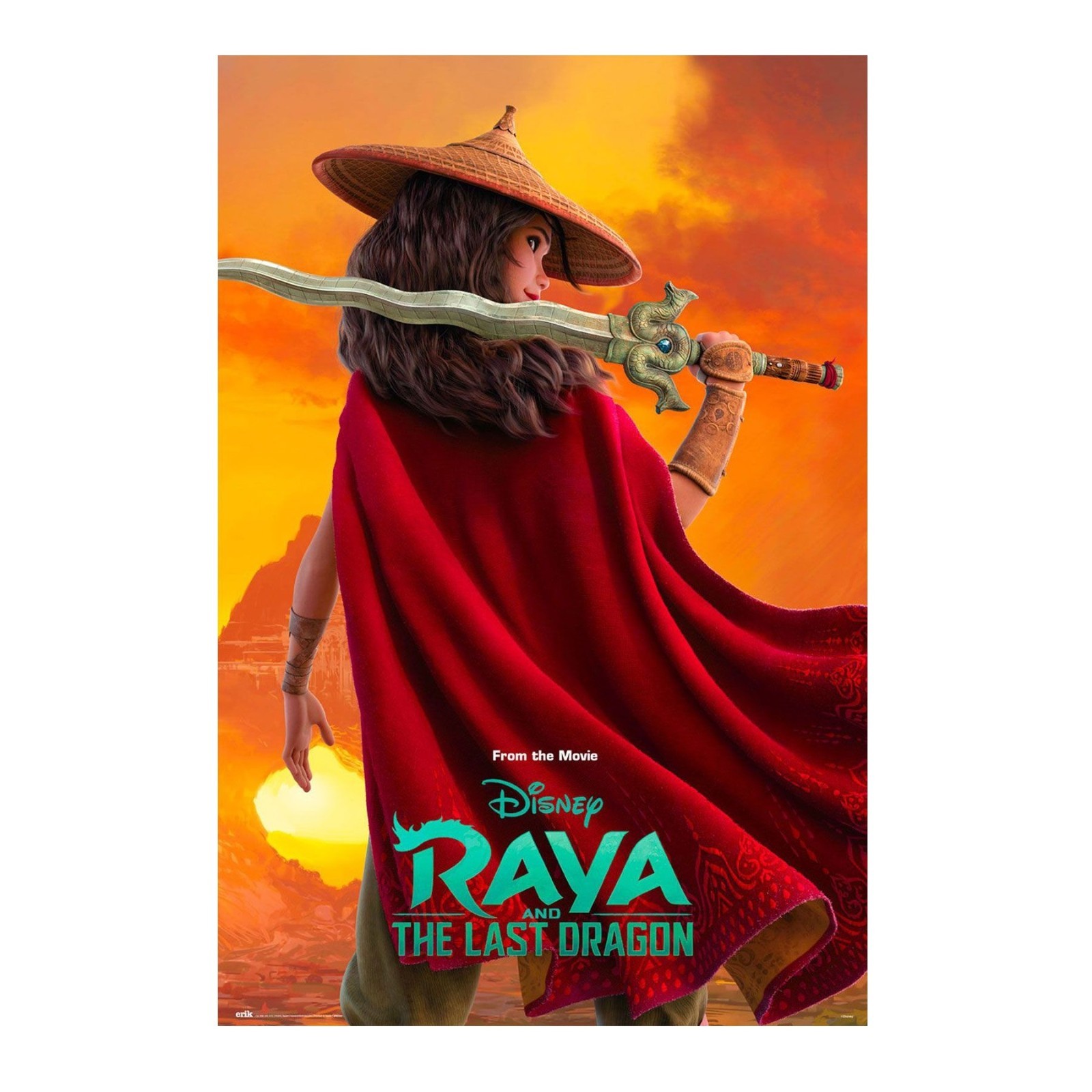 Disney Raya Poster 61x91.5cm 24x36in The Last Dragon Movie Art Print New