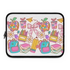 Colorful School-Themed Laptop Sleeve  Perfect for Students and Teachers, ... 