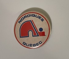 Vintage 1970 s Quebec Nordiques WHA Pin / Button NHL Hockey Logo