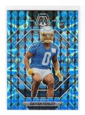 Daiyan Henley 2023 Panini Mosaic Reactive Blue Mosaic Rookie Card RC #304