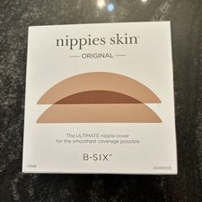 Nippies Skin B-Six Nipple Covers Silicone Size 2 D Cups Caramel Color Smooth
