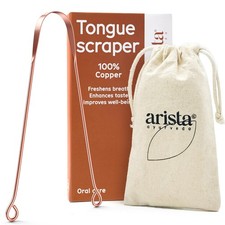 Copper Tongue Scraper 1 Pack Oral Care Bad Breath Cleaner Ayurveda Adults
