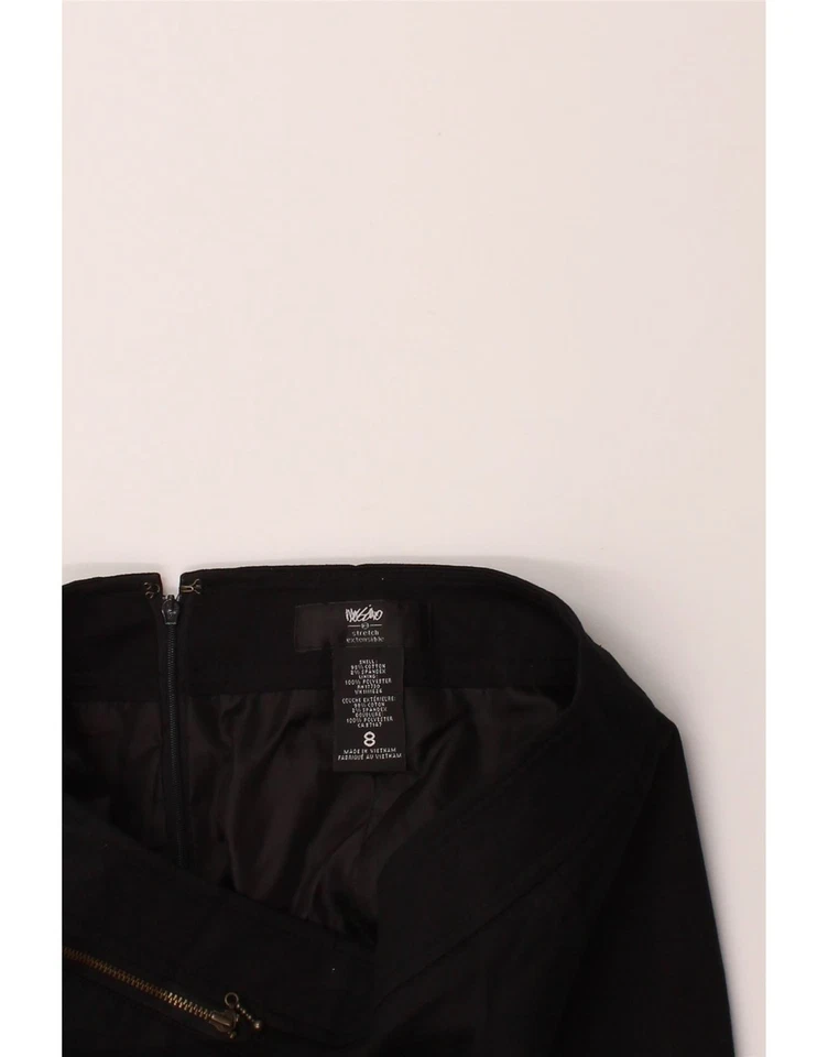 Falda lápiz MOSSIMO para mujer EE. UU. 8 mediana W30 algodón negro AH02 Foto 3 de 3