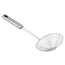1Pice Stainless Steel Ladle & Spider Skimmer Fry Spoon Mesh Strainer