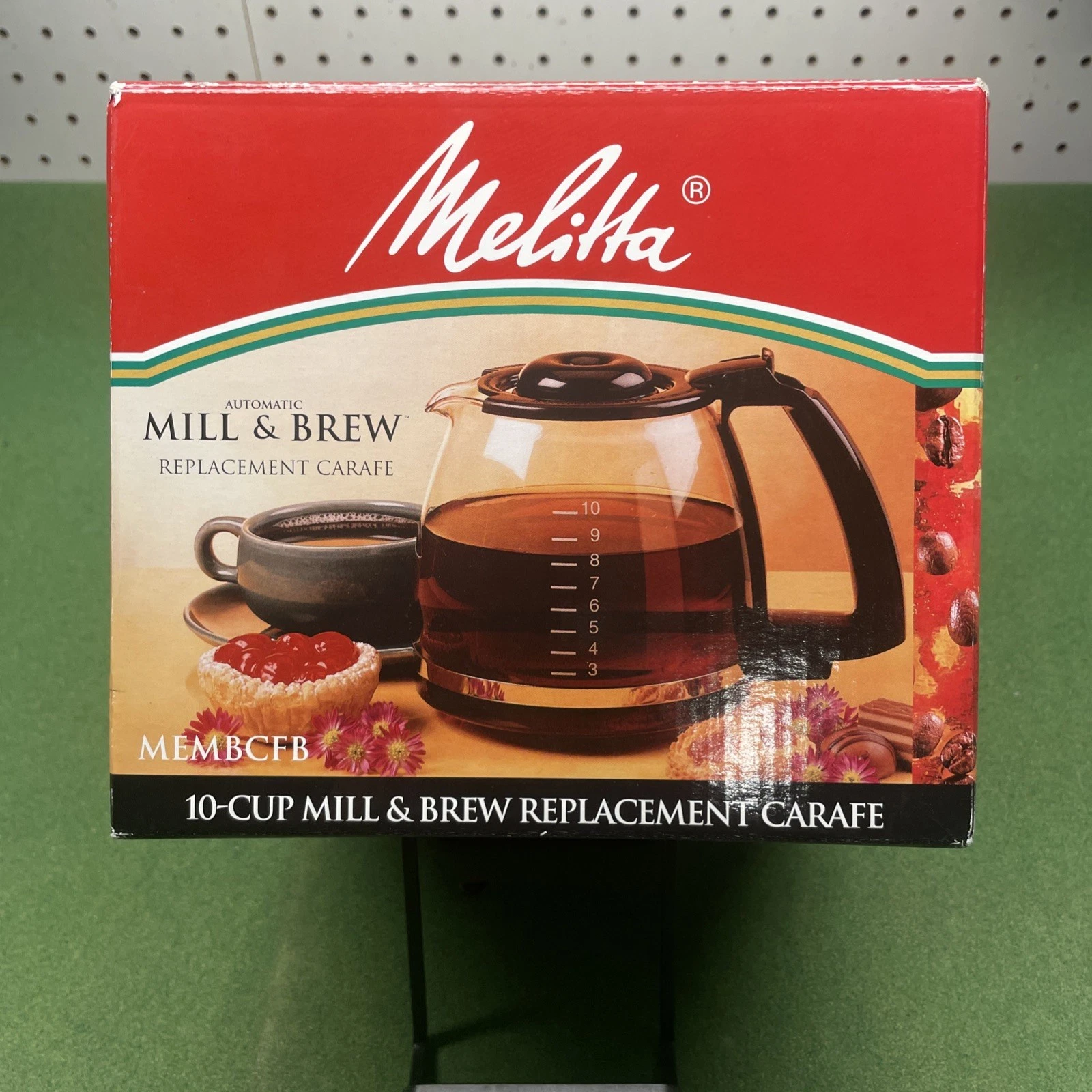 New Melitta 10 Cup Mill & Brew Replacement Glass Carafe Coffee Pot