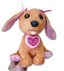 Vtg Cabbage Patch Kids Adoptimal Dachshund Plush Pink Bows Brown Puppy Dog Works