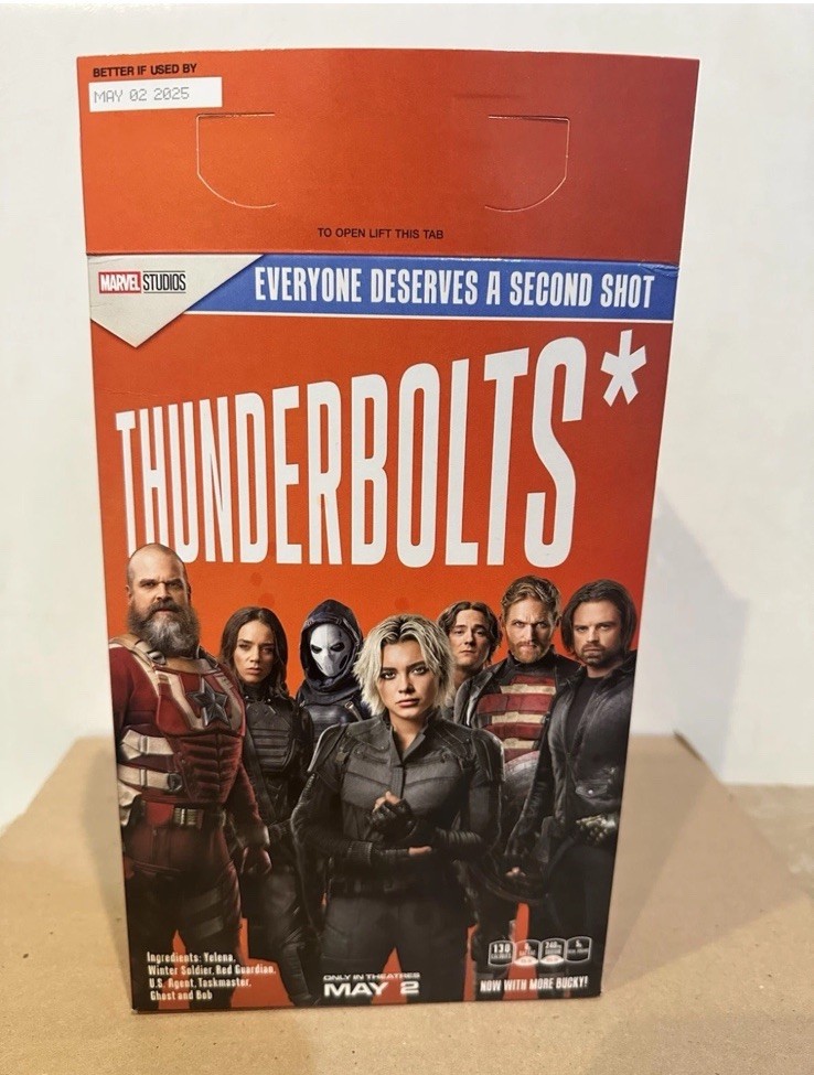 ⚠️RRT86⚠️ Marvel Studios THUNDERBOLTS* CEREAL BOX Wheaties 2025 Exclusive