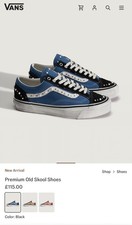 Vans Premium LX Old School 36 Pearlized Black Navy UK8 BRAND NEW