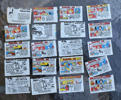 Vintage Bazooka Joe Comics Lot of 50   1970s 1980s Bubble Gum Inserts Retro