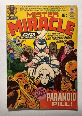 Mister Miracle #3 (1971) VG/FN 5.0 | 1st Doctor Bedlam | Kirby DC