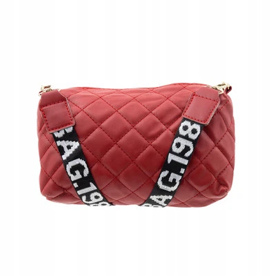 LITTLE ANGEL Kleine Kosmetiktasche gesteppte Umhängetasche Rot